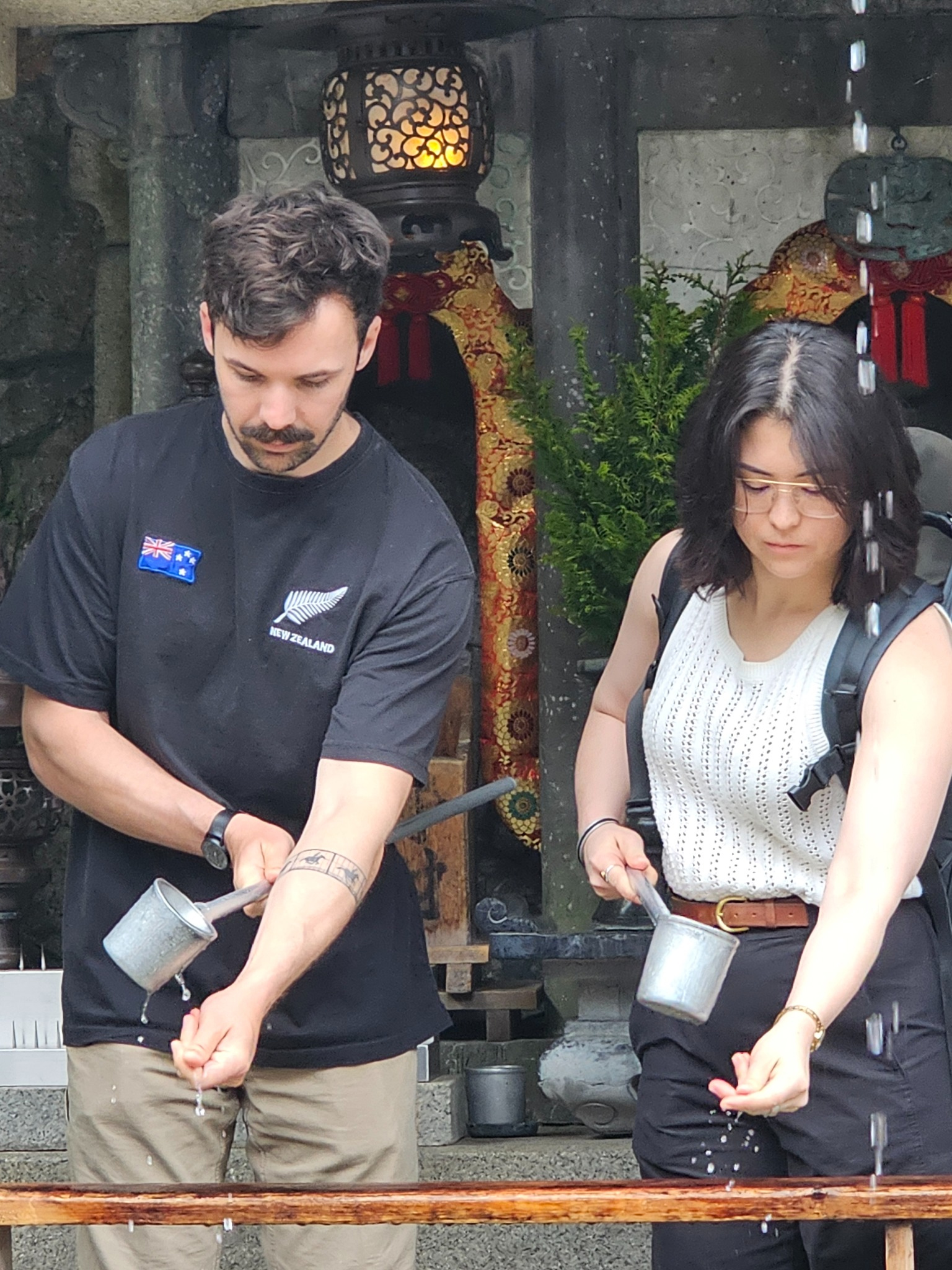 Purification ritual with Charlie and Marie.