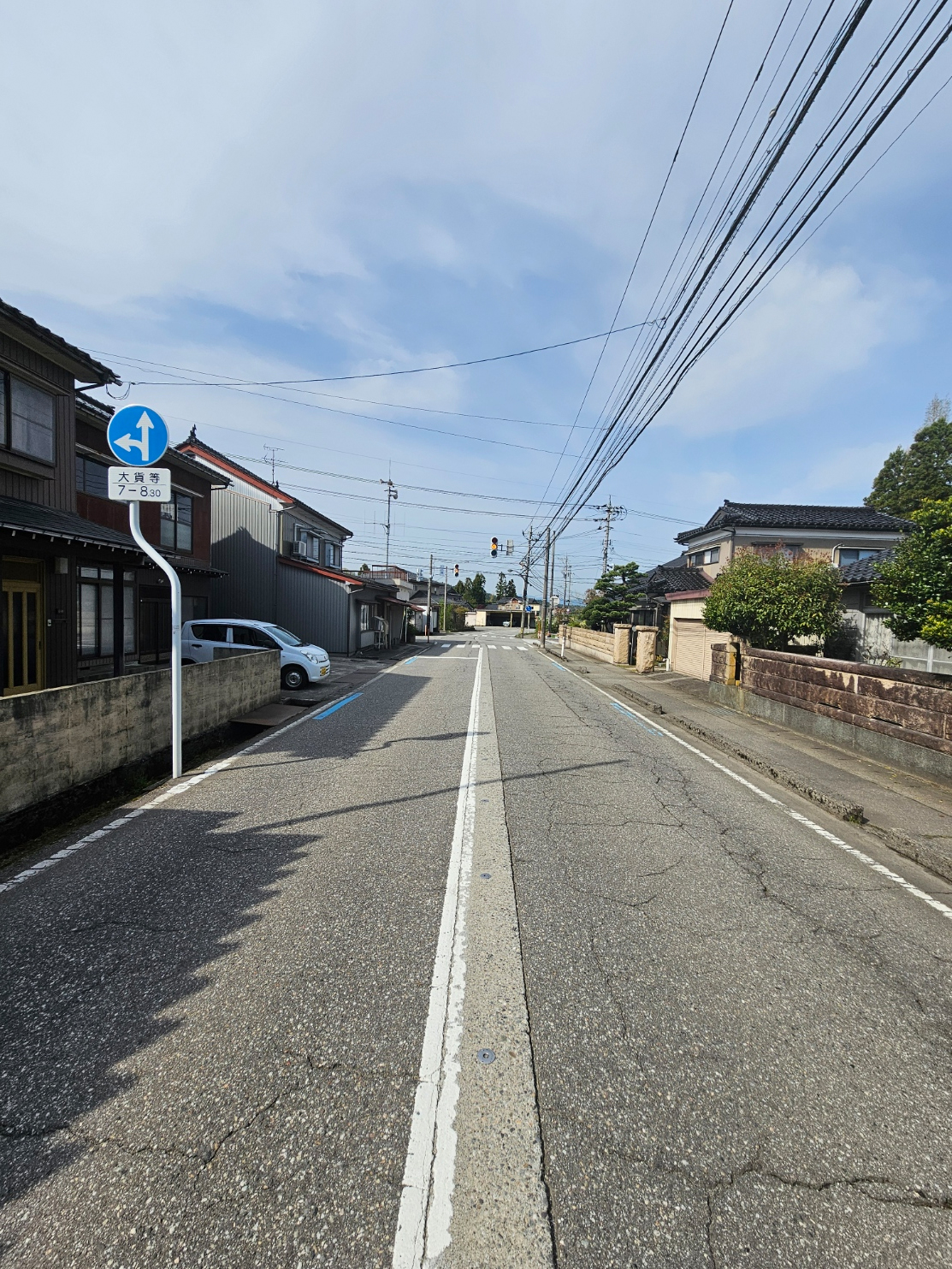 The road near the Hanasaki house.