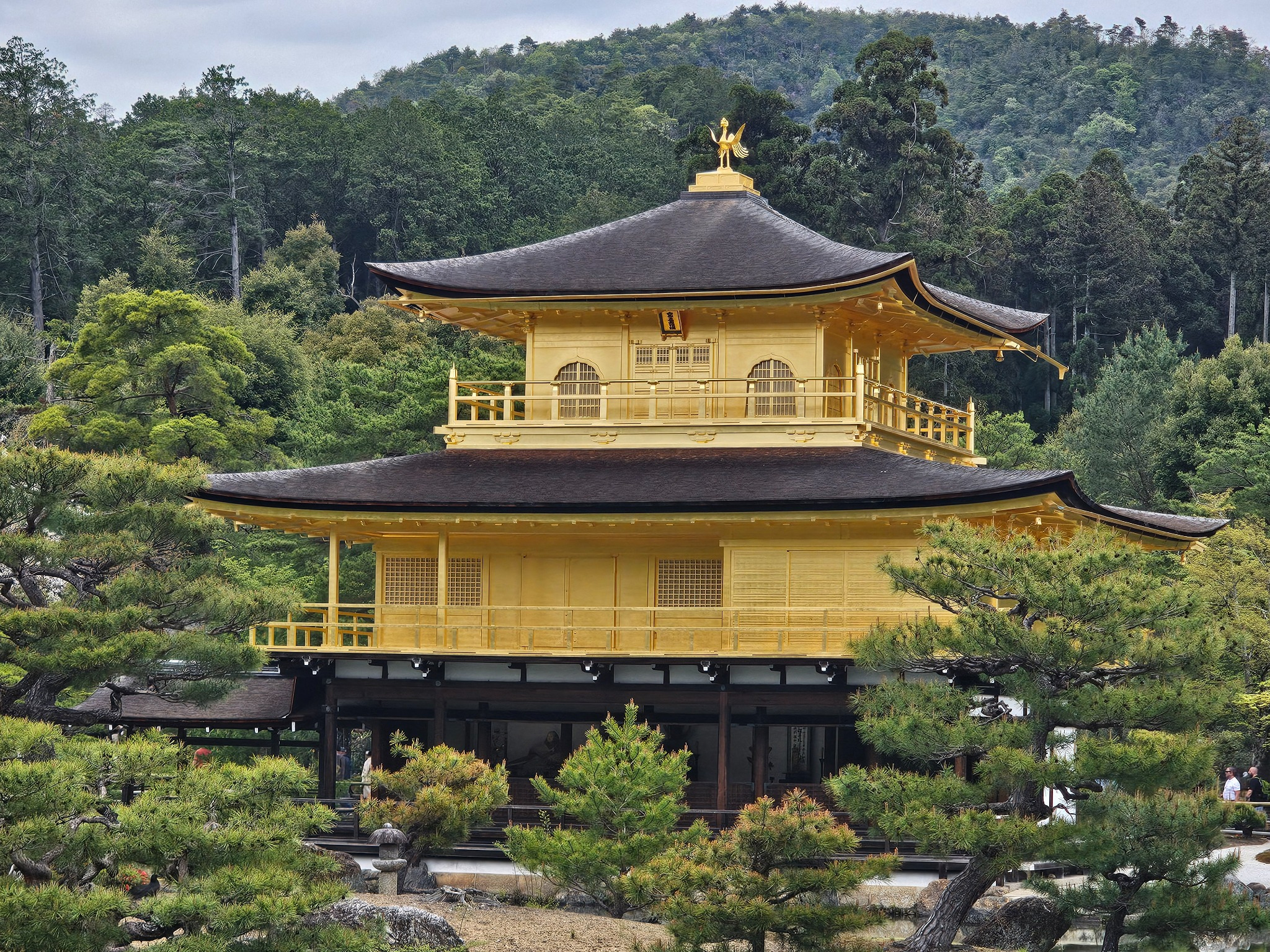 Closeup of Kinkakuji.